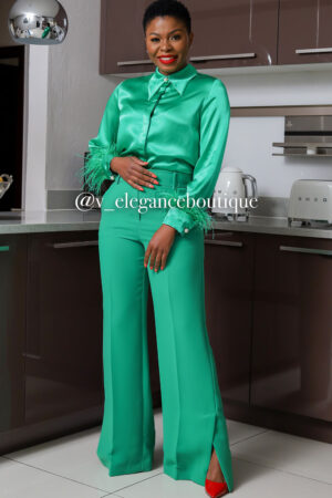 Girl scout silk green pants