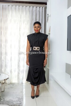 Elegant chic black dress