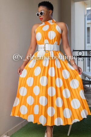 Orange Polka Dot Dress