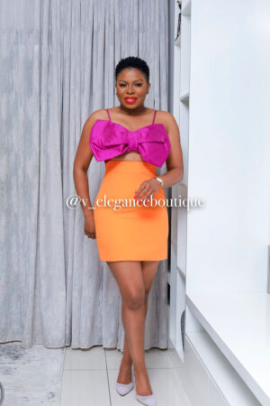 Orange and Purple Coolest Clash Dress