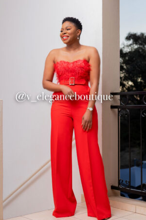 Jessica Red Jumpsuit