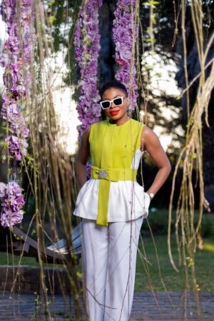 Elegant White and Lime Set